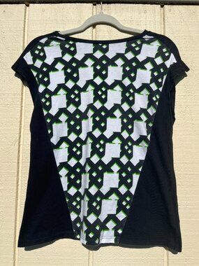 Archival Peter Pilotto for Target Abstract Grid Neon Trim Tank Shell XS